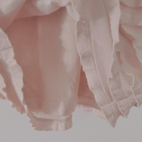 Ruffled Blush Pink Double Lined Bodycon Dress - Picture 5 of 8